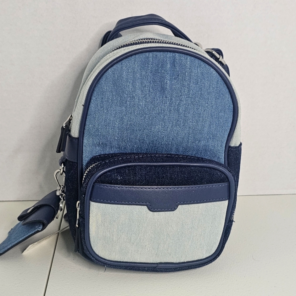 No Boundaries Mini Convirtible Blue Jean Backpack